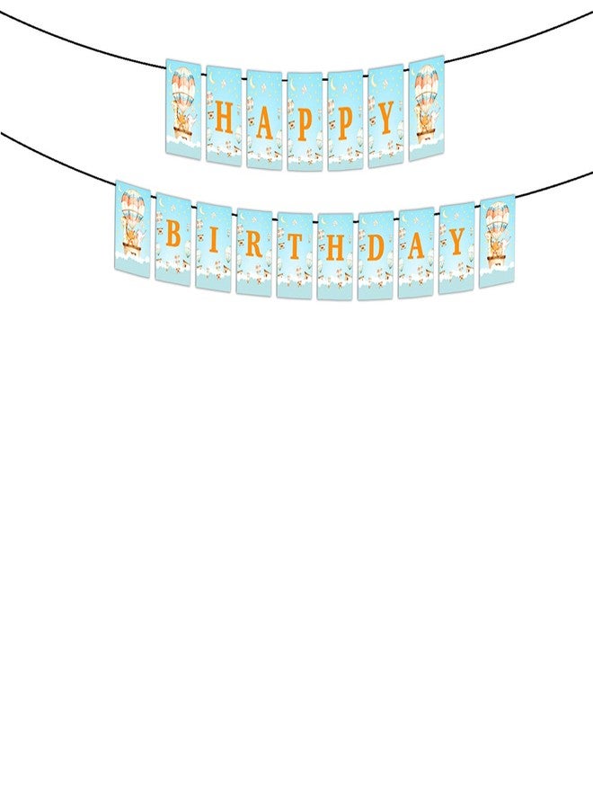 Theme My Party Up Up & Away Decoration for Birthday I Party Supplies I Theme Party (Banner - Happy Birthday) - Image 2